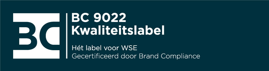 Comé is in het bezit van het kwaliteitslabel BC9022, uitgereikt door Brand Compliance
